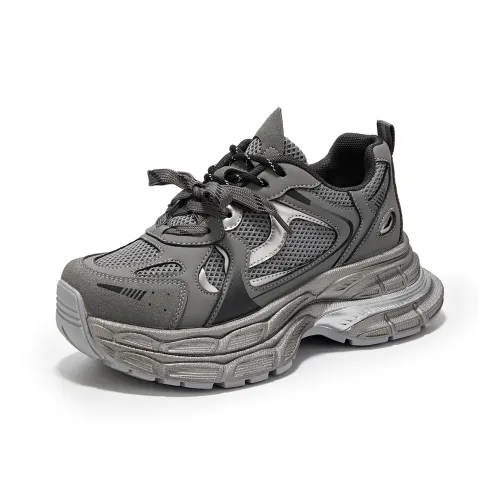 La Chapelle Low Топ Толстая подошва Кроссовки Женские Серые