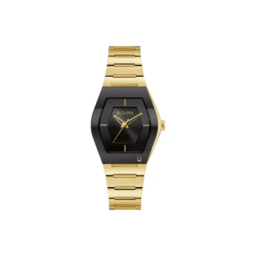 BULOVA Women's Watch Кварцевый механизм ремешок из нержавеющей стали 30 мм черный циферблат