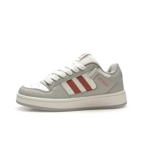 STUR YSN Износостойкий и Легкий Низкий Топ Скейтборд Кроссовки Унисекс Белый