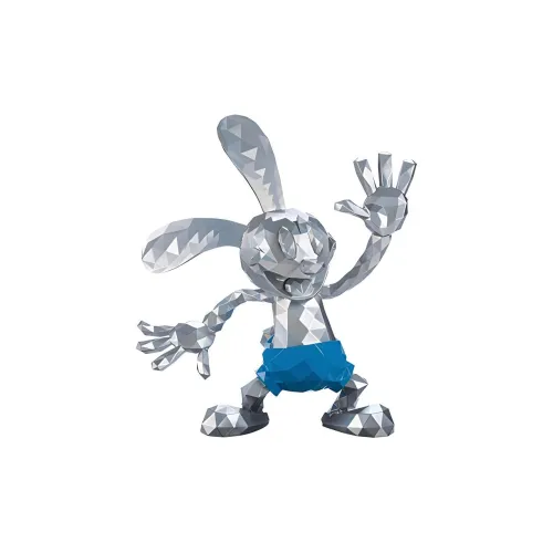 Disney Characters 100th Anniversary Lucky Rabbit Oscar Collection Silver Fashion Figures 21cm Диснеевские персонажи 100-летие Счастливый Кролик Oscar Коллекция Серебряный Модные Фигурки 21 см