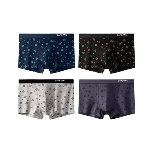 Master Royal Blue+Black+Light Gray+Dark Gray Мужские боксер-шорты