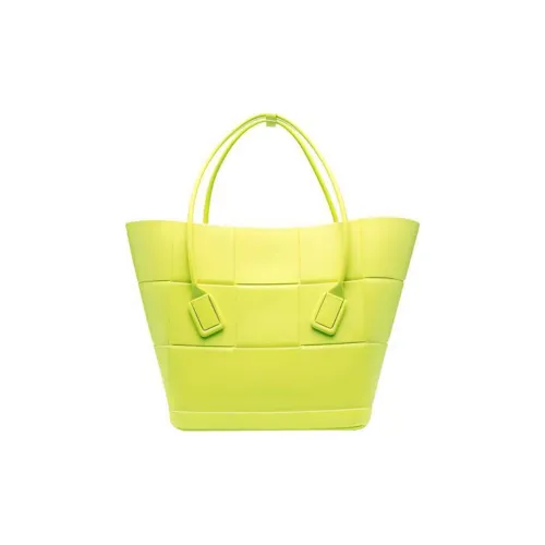 Bottega Veneta Arco Резиновый Тоут Сумка Сумка для покупок Клатч Женский Желтый Оранжевый