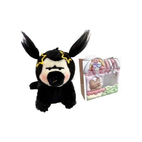 LVXIANZI Необычный Белый Лицо Черная Обезьяна Брелок Кукла Плюшевая Подвеска 11 см Рекомендуемая Высота