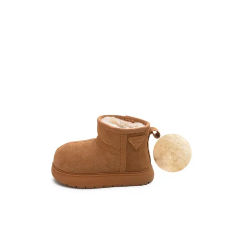 Budding Slip-resistant Waterproof Thermal Baby Shoes Khaki Baby Буддинг Противоскользящие Водонепроницаемые Термальные Детские Ботинки Хаки Малыш