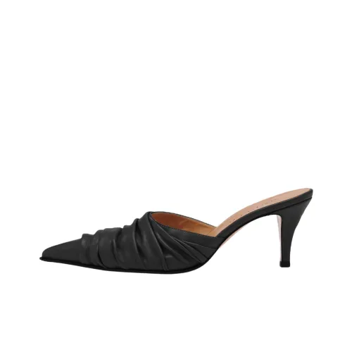 Alexander McQueen Birdee Домашние тапочки 7 см Женские Черные