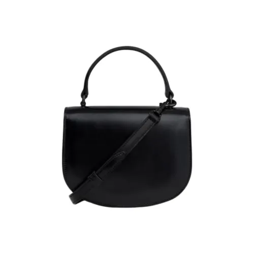 CELINE Besace Телячья кожа Сумка через плечо Сумка Мини Женская Черная