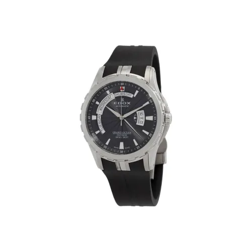 EDOX Автоматический Механический Механизм Мужские Часы 45 мм Серый
