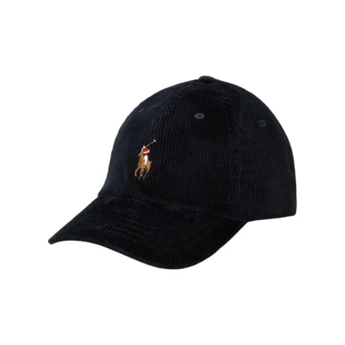 Polo Ralph Lauren Вельвет Хлопок Эластан Бейсболки Мужские Черные