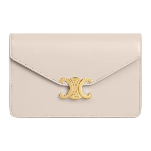 CELINE Margo Телячья кожа Кошелек Женские Светлый Бежевый
