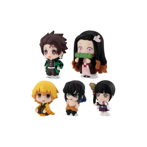 BANDAI Demon Slayer Лезвие Χαραктеры Серия Queue Первая Пуля Танджиро Зеницу Язуко Иносуке Фигурки в стиле Chibi