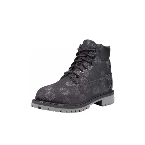 Timberland Премиум Детские ботинки Высокие Черные Школьные