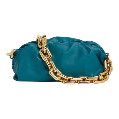 Bottega Veneta POUCH Cloud Сумка Кожаная Сумка Клатч Женская Зеленая