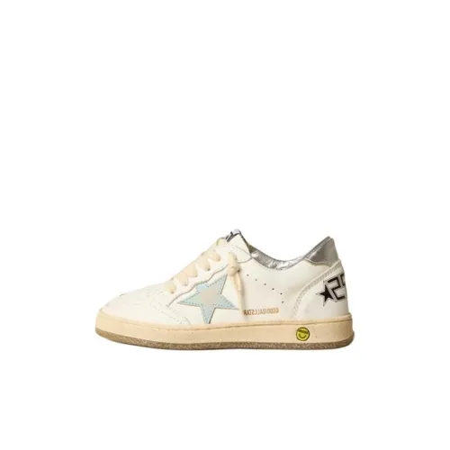 Golden Goose Детские Скейтбординги Низкие Топы Экрю Kids