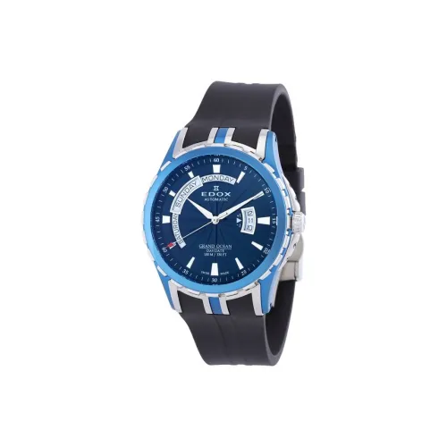 EDOX Автоматический Механический Механизм Мужские Часы 45 мм Синий
