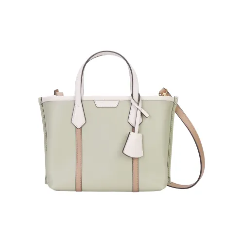 TORY BURCH Perry Кожа Тоут Сумка Сумка для покупок Сумка через плечо Сумка Маленькая Женская Светлая Фисташковая