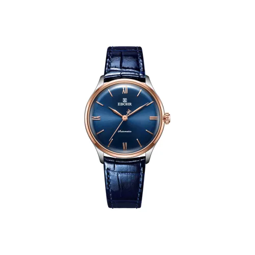EBOHR Механический Movement Женские EBOHR Master Collection Часы 33 мм Синие