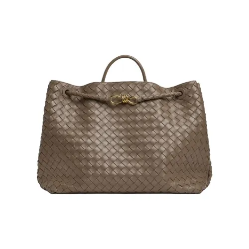 Bottega Veneta Andiamo series Овечья кожа Одно плечо Сумка Большая Женская Шишечно-коричневый