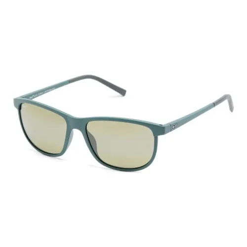 Maui Jim Ацетат Квадратные Солнцезащитные Очки Женские Зеленые