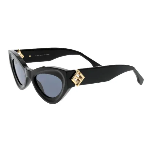 FENDI Нерегулярная форма Солнцезащитные очки Женские Черный