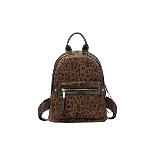 ROBERTA DI CAMERINO Рюкзаки Leopard Коричневый Женские