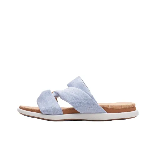 Clarks Устойчивые к истиранию Слипоны Женские Синие