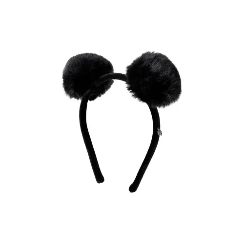 Maison Michel Хлопок Ободки для волос Женские Черный