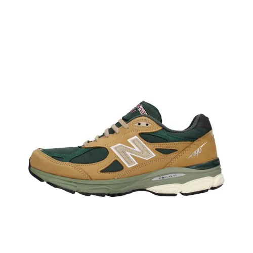New Balance NB 990 Low Топ Повседневные Беговые Кроссовки Мужские Коричневые Зеленые