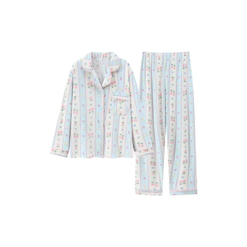 LEZIYUN Пижамный комплект женский синий