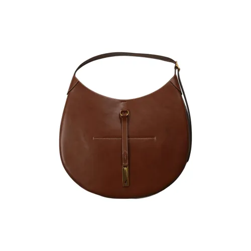 Polo Ralph Lauren Коровья кожа Одно плечо Сумка Большая Женская Темно-коричневая