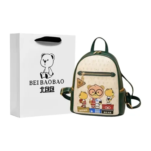 North Pack ПУ (полиуретан) Carry Рюкзак Женские Черный Зеленый