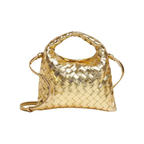 Bottega Veneta Овчина Сумка через плечо Сумка Мини Женская Золотая