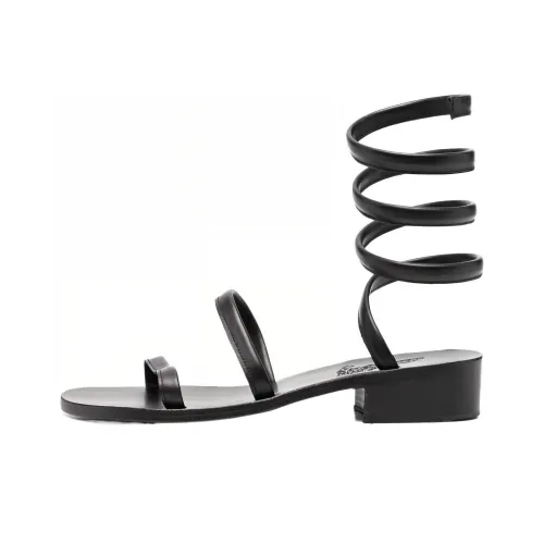 ANCIENT GREEK SANDALS Сандалии в римском стиле, черные, женские