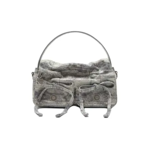 Acne Studios Телячья кожа Сумка через плечо Сумка Micro Женская Серого цвета