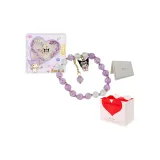 Kuromi Кристалл Браслет Подарочная Коробка Набор + Сумка для покупок + Открытка