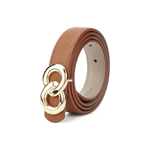 HONGU Ремни из коровьей кожи женские коричневый темно-черный модель H2634812 ширина 2,4 см