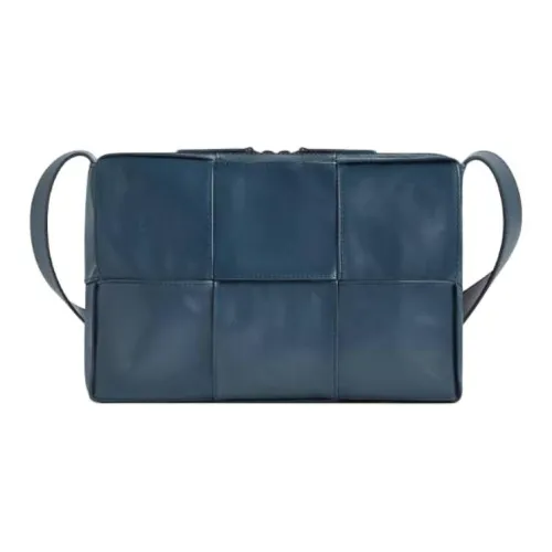 Bottega Veneta Arco Телячья кожа Camera Сумка Сумка через плечо Сумка для ноутбука Мужская Темно-синий