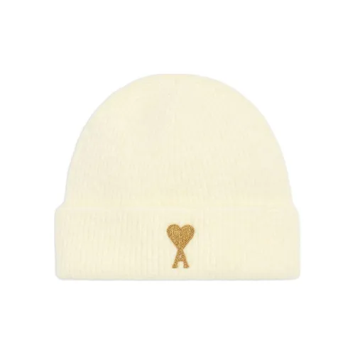 AMIPARIS Альпака Полиамид Шерсть Эластан Шапки-бини Женские Белые