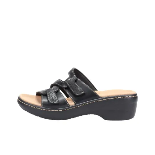 Clarks Слипоны Женские Черные