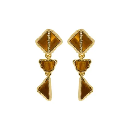 Oscar De La Renta Серьги из лата Женские Коричневый