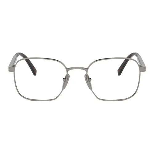 PRADA Металл Ацетат Прямоугольные Оправы для очков Унисекс Металлические
