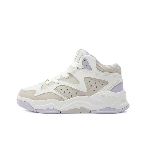 361° Термические Износостойкие Высокие Кроссовки для скейтбординга Женские Белые Рис Фиолетовый