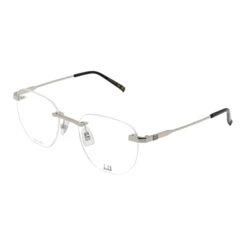 Dunhill Металл Нерегулярная форма Оправы для очков Женские Серебряные