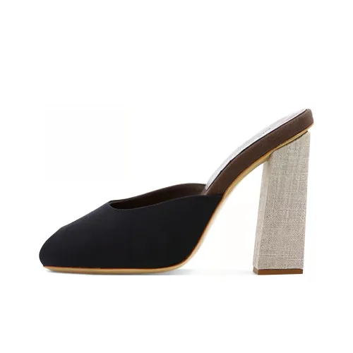 GIA BORGHINI Домашние тапочки Женские Черные