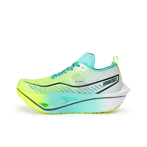 BYLEN Slip-resistant Abrasion-resistant Low-top Беговые кроссовки Унисекс Несоответствующие цвета Бамбуковый лист Зеленый