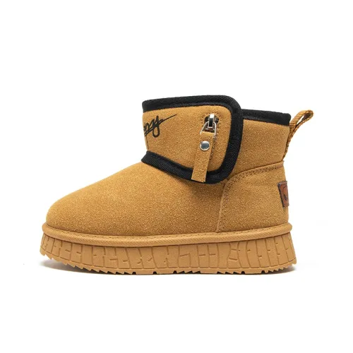 SNOOPY Slip-resistant Thermal MID Top Детские ботинки Khaki Детский