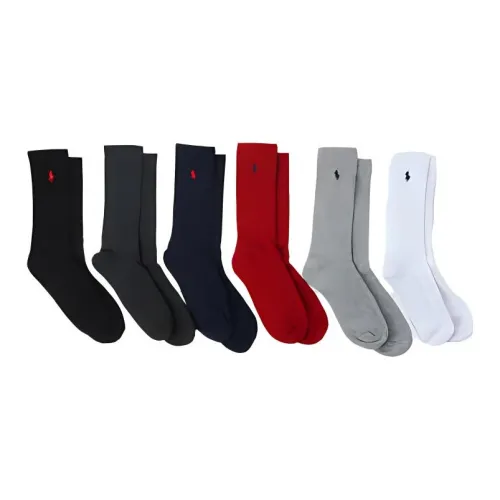 Polo Ralph Lauren Носки Crew Мужские упаковка из 6 пар