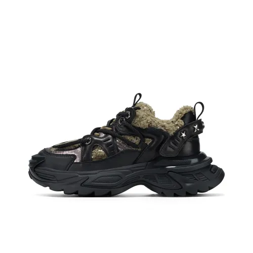 GG CC Толстая подошва Низкий топ Женские