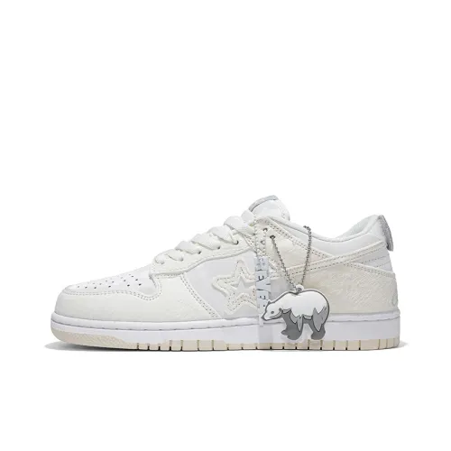 RIPSTAR Скейтборд Кроссовки Низкие Белый Медведь Унисекс