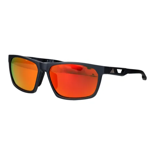Adidas Injection Molded Rectangular Солнцезащитные очки Мужские Черные