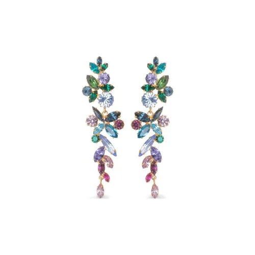 Серьги Jennifer Behr из латуни с покрытием из 18-каратного золота и кристаллами женские многоцветные